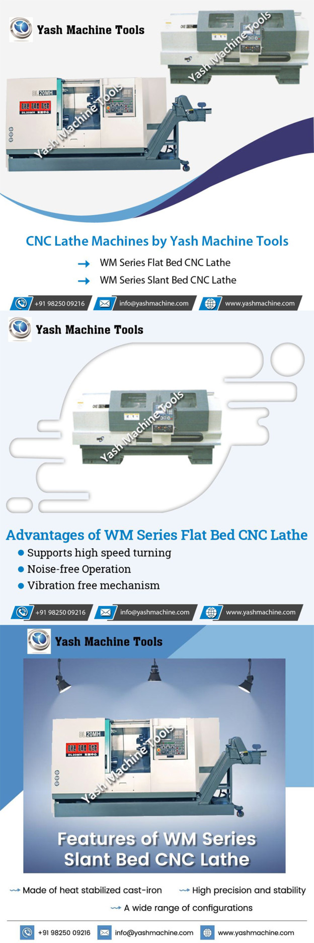 Difference between Slant Bed CNC Lathe Machine & Flat Bed CNC - Yash ...